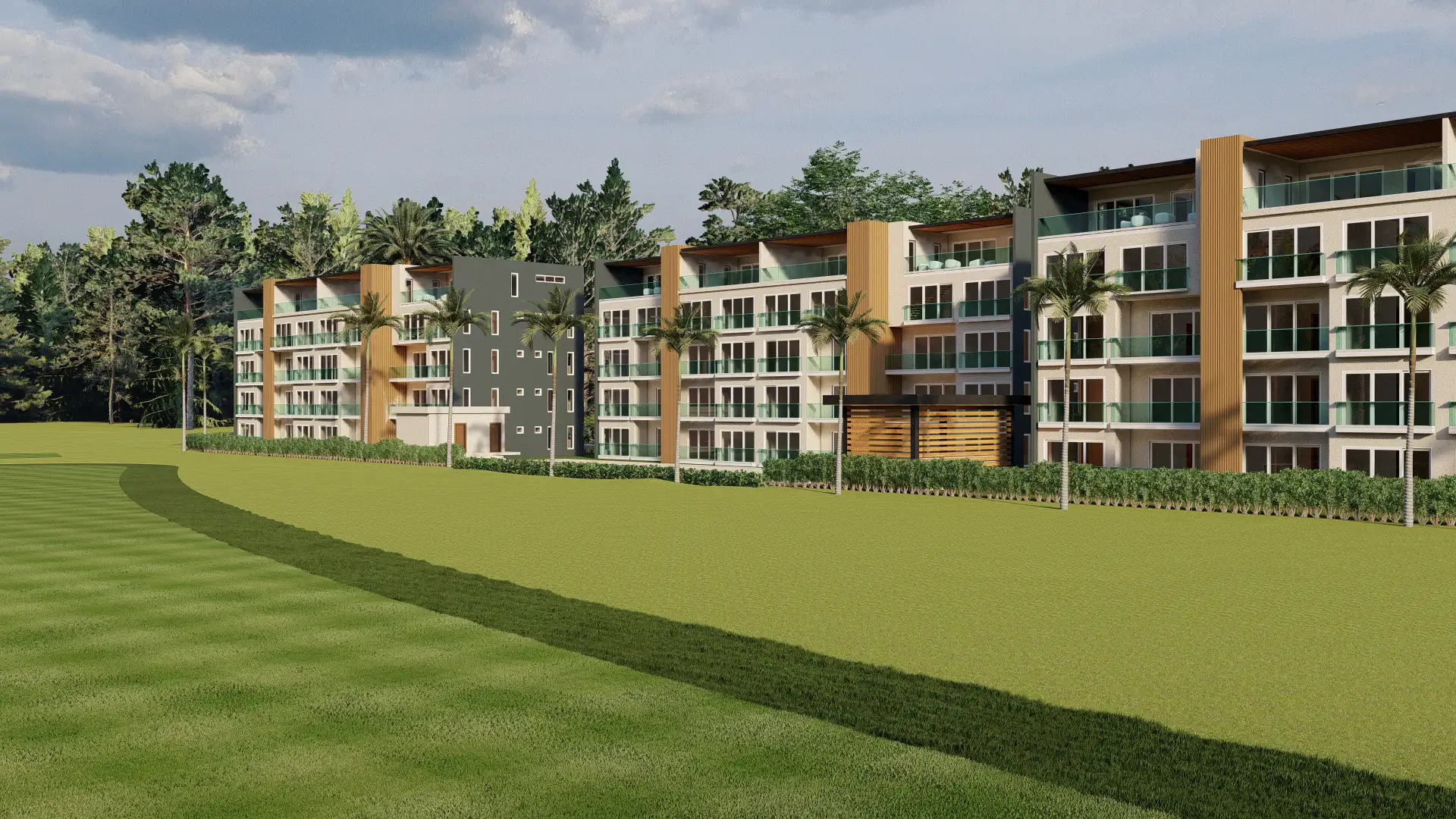 Apartamentos Vista Verde frente al campo de golf